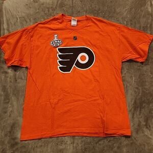 2010 SCF NHL PHILADELPHIA FLYERS T-SHIRT DANIEL BRIERE XL GILDAN